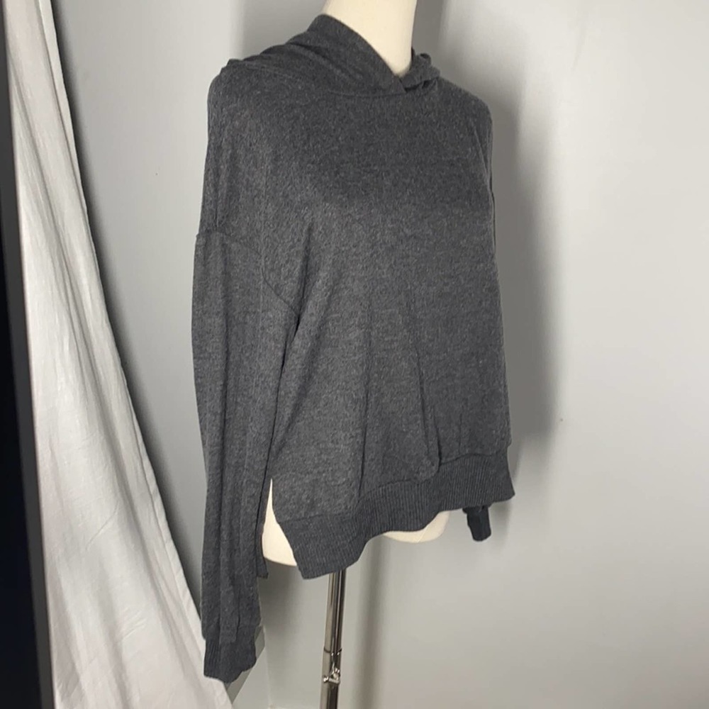 Project Social T X Nordstrom gray fleece style hoodie size M NWOT